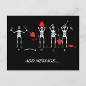 CARTE POSTALE SKULL ; BLACKBEARD YMCA (Devant)