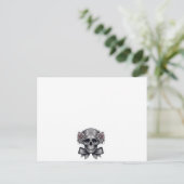 Carte Postale skull letter (Debout devant)