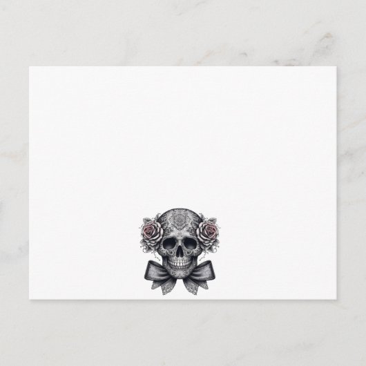Carte Postale skull letter (Devant)