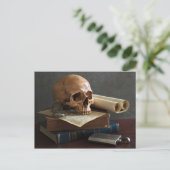 Carte postale Skull on Books (Debout devant)