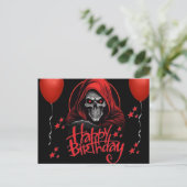 Carte Postale Skull rouge (Debout devant)
