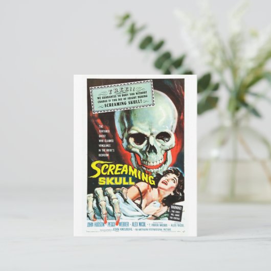 CARTE POSTALE SKULL SCREAMING (Debout devant)