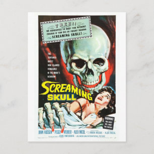 CARTE POSTALE SKULL SCREAMING
