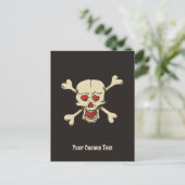 Carte Postale Skull with Hearts (Debout devant)