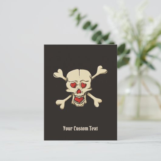 Carte Postale Skull with Hearts (Debout devant)