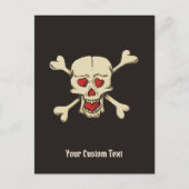 Carte Postale Skull with Hearts (Devant)