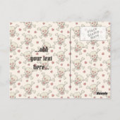 Carte Postale Skull with Hearts (Dos)