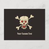 Carte Postale Skull with Hearts (Devant)