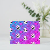 Carte Postale Skully Pop Kawaii (Debout devant)