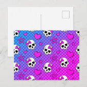Carte Postale Skully Pop Kawaii (Devant / Derrière)
