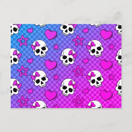 Carte Postale Skully Pop Kawaii (Devant)