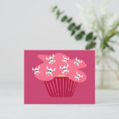 Carte postale Skuls et Cupcake (Debout devant)