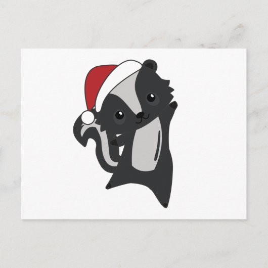 Carte Postale Skunk Christmas (Devant)