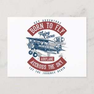 Carte Postale Sky Adventure est née pour voler