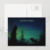 Carte postale Sky Colorée Northern Lights (Devant / Derrière)
