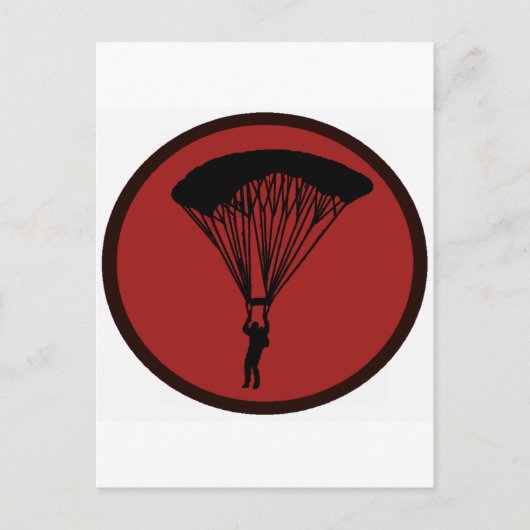 CARTE POSTALE SKY DIVE COURAGE (Devant)