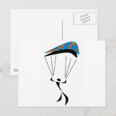 CARTE POSTALE SKY DIVE ZONED (Devant / Derrière)