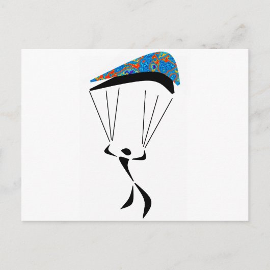 CARTE POSTALE SKY DIVE ZONED (Devant)