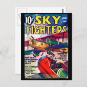 Carte Postale Sky Fighters - Nov 1937a_Pulp Art (Devant / Derrière)