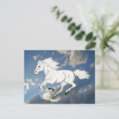 Carte postale Sky Horse Blanc (Debout devant)