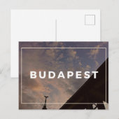 Carte postale Sky Nuageux Budapest (Devant / Derrière)