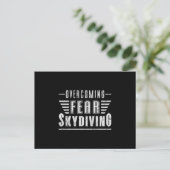 Carte Postale Skydive Skydive Skydiver Plane Jump Funny Cadeau (Debout devant)