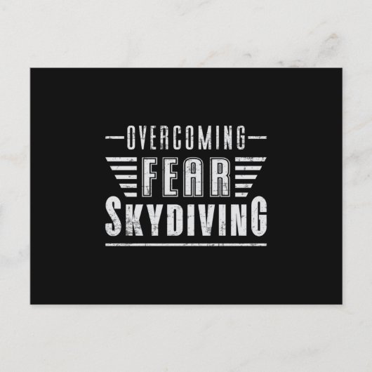 Carte Postale Skydive Skydive Skydiver Plane Jump Funny Cadeau (Devant)