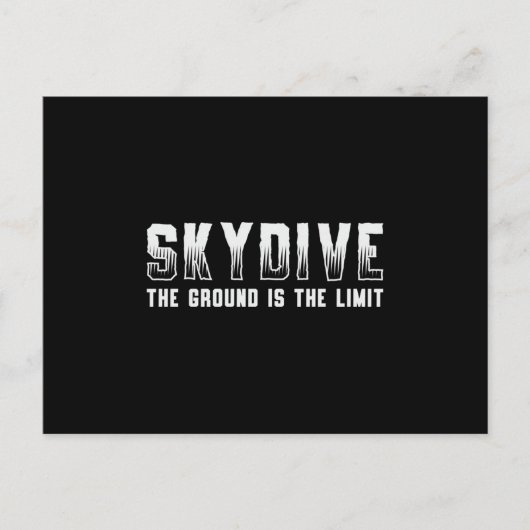 Carte Postale Skydiver Skydive (Devant)