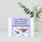 CARTE POSTALE SKYDIVING (Debout devant)