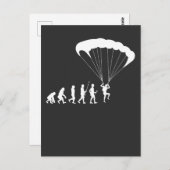 Carte Postale Skydiving Evolution Sport Hobby Paraglider (Devant / Derrière)