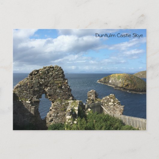 Carte postale Skye Castle Duntulm (Devant)
