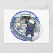 Carte Postale Skye Terrier sur le bateau (Devant)