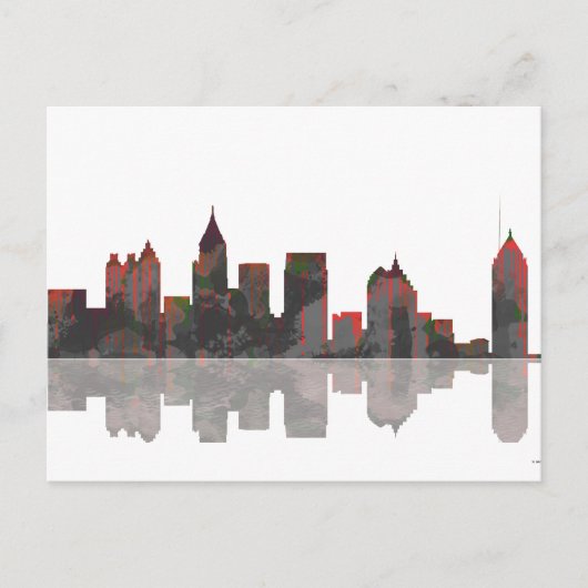 Carte Postale Skyline Atlanta Georgia (Devant)