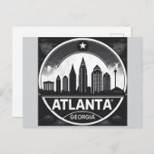 Carte Postale Skyline Atlanta Georgia (Devant / Derrière)