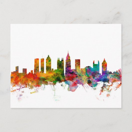 Carte Postale Skyline Atlanta Georgia (Devant)
