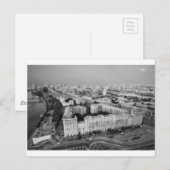 Carte Postale Skyline B&W Moscou (Devant / Derrière)
