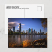 Carte Postale Skyline, Brisbane, Brisbane River, Australie (Devant / Derrière)