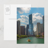 Carte Postale Skyline Chicago (Devant / Derrière)
