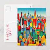Carte Postale Skyline Cityscape moderne (Devant / Derrière)