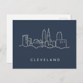 Carte Postale Skyline Cleveland Ohio (Devant / Derrière)