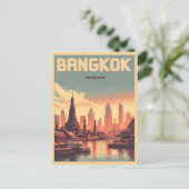 Carte Postale Skyline de Bangkok - Thailande cadeaux de voyage (Debout devant)