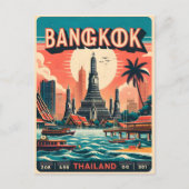 Carte Postale Skyline de Bangkok - Thailande cadeaux de voyage (Devant)
