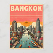 Carte Postale Skyline de Bangkok - Thailande cadeaux de voyage (Devant)