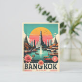 Carte Postale Skyline de Bangkok - Thailande cadeaux de voyage (Debout devant)