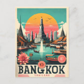 Carte Postale Skyline de Bangkok - Thailande cadeaux de voyage (Devant)