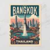 Carte Postale Skyline de Bangkok - Thailande cadeaux de voyage (Devant)