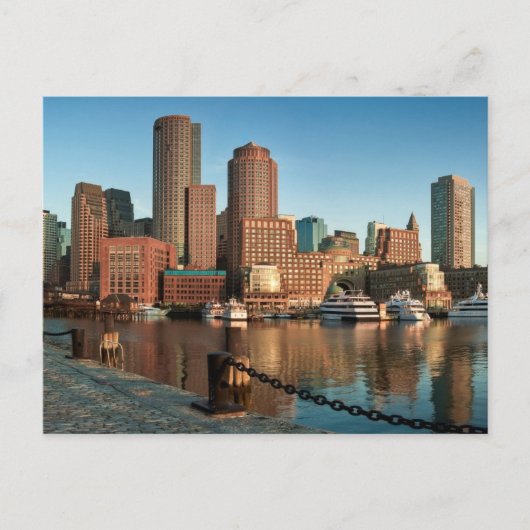 Carte Postale Skyline de Boston (Devant)