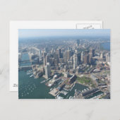 Carte Postale Skyline de Boston (Devant / Derrière)