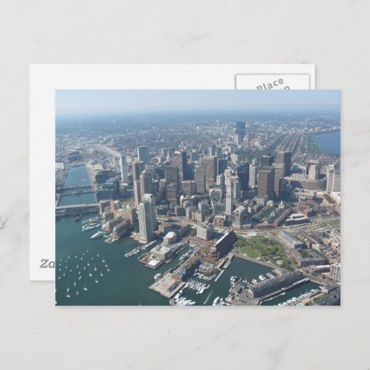 Carte Postale Skyline de Boston (Devant / Derrière)