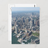 Carte Postale Skyline de Boston (Devant / Derrière)